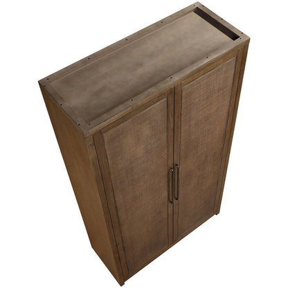 Vana Brown Solid Wood Storage Cabinet