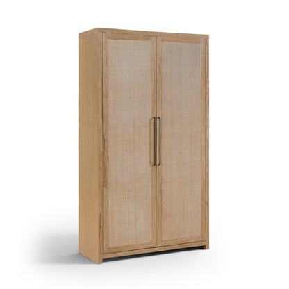 Vana Natural Solid Wood Storage Cabinet