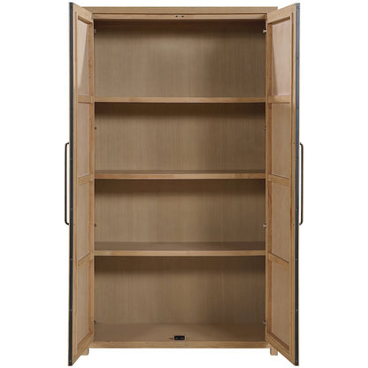 Vana Natural Solid Wood Storage Cabinet