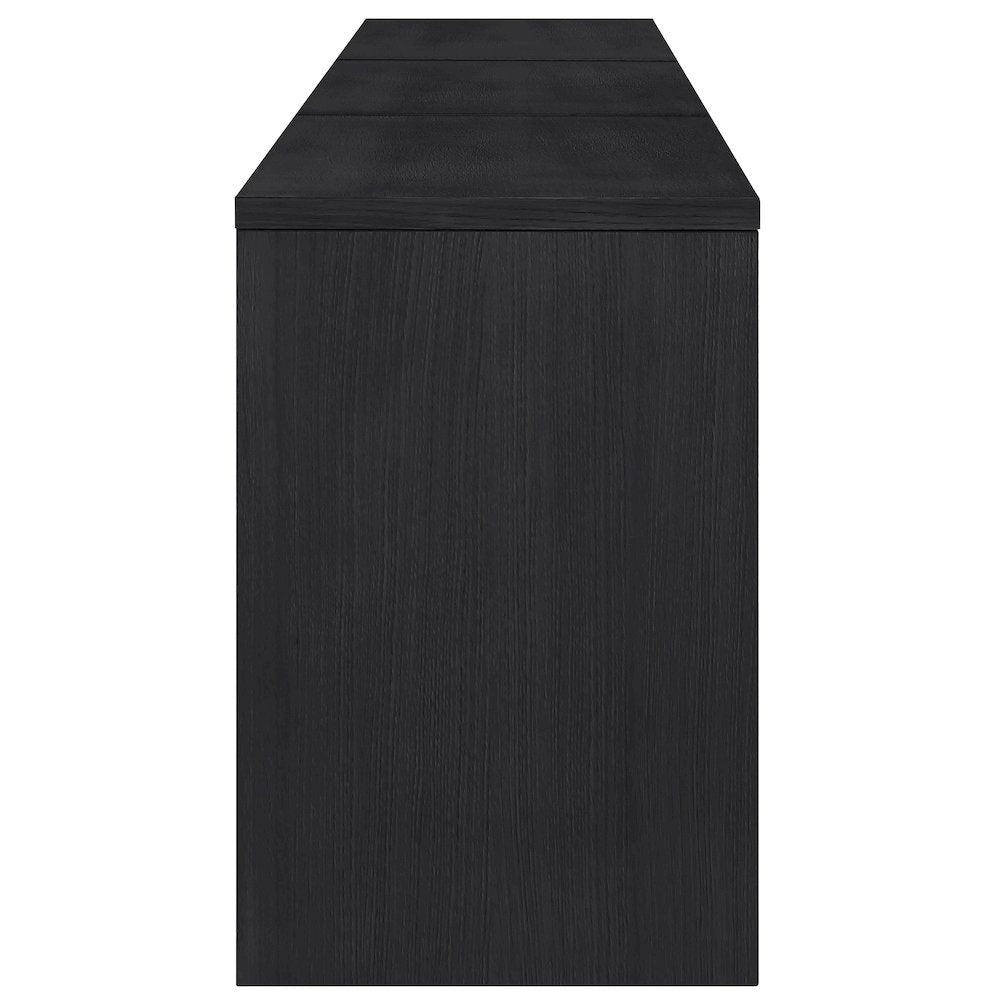 Avro Black Solid Wood And Oak Veneer 3pc. Desk