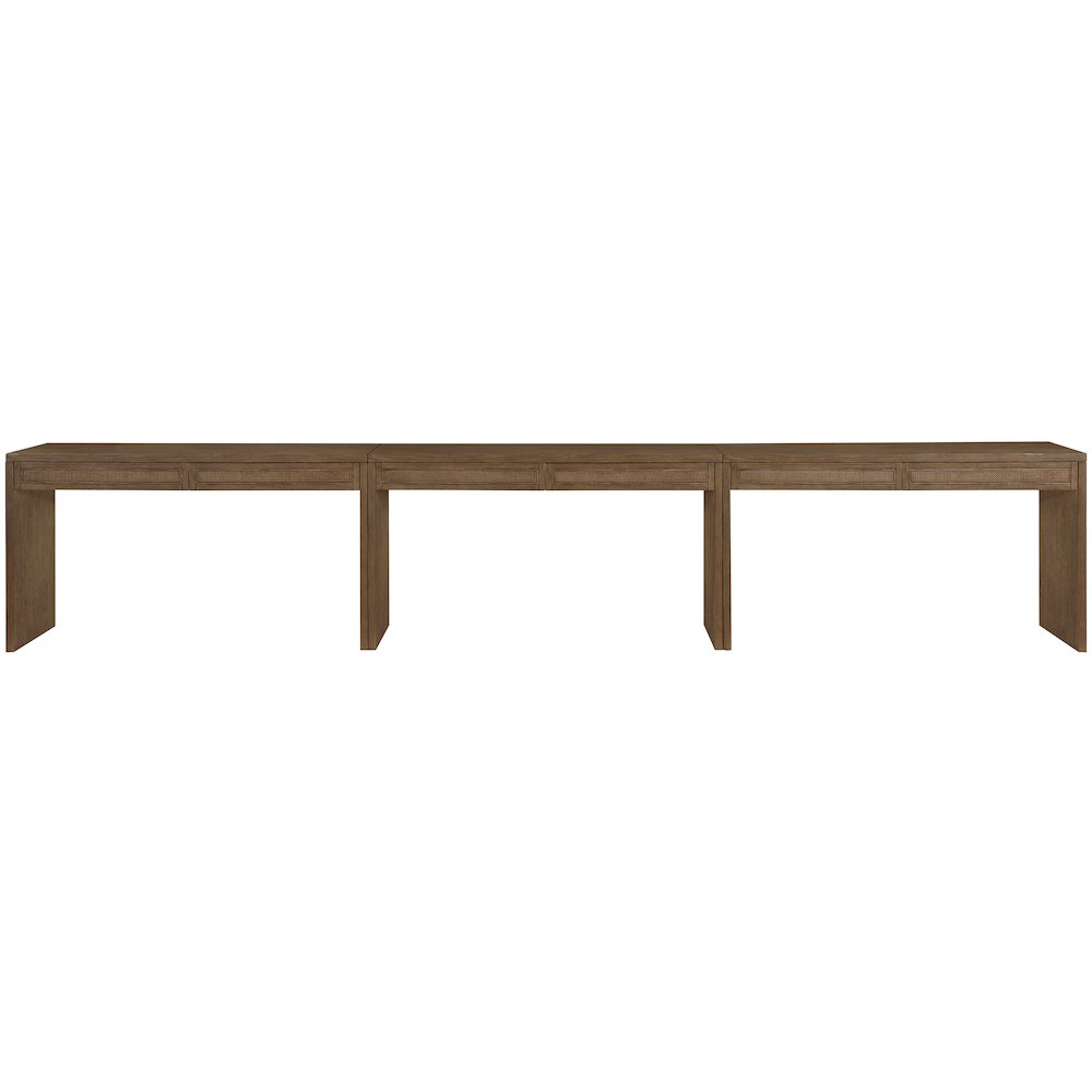 Avro Brown Solid Wood And Oak Veneer 3pc. Desk