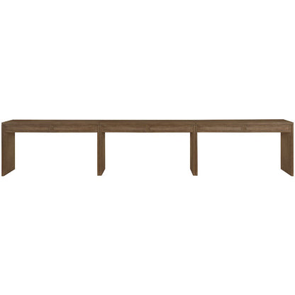 Avro Brown Solid Wood And Oak Veneer 3pc. Desk
