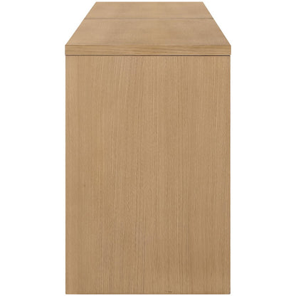 Avro Natural Solid Wood And Oak Veneer 2pc. Desk