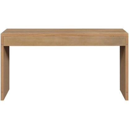 Avro Natural Solid Wood And Oak Veneer Desk