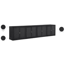 Vero Black Solid Wood And Oak Veneer 4pc. Sideboard/Buffet