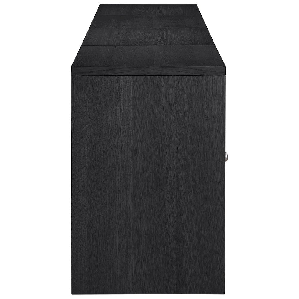 Vero Black Solid Wood And Oak Veneer 4pc. Sideboard/Buffet