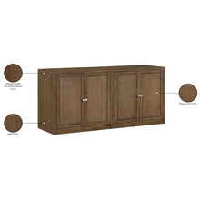 Vero Brown Solid Wood And Oak Veneer 2pc. Sideboard/Buffet