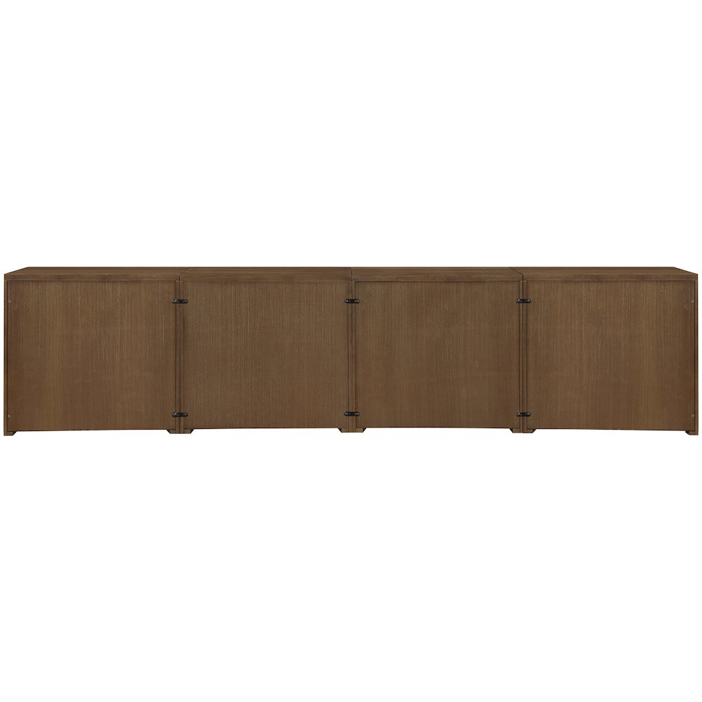 Vero Brown Solid Wood And Oak Veneer 4pc. Sideboard/Buffet