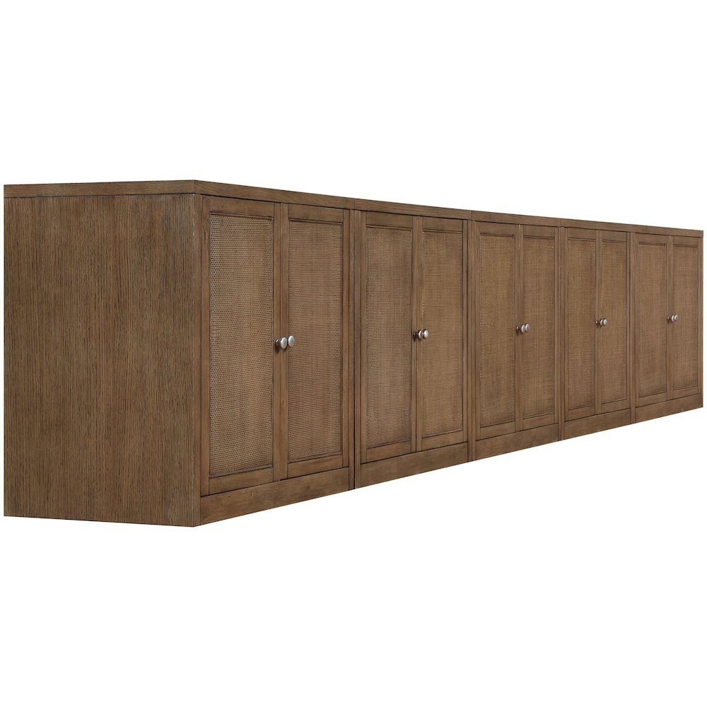 Vero Brown Solid Wood And Oak Veneer 5pc. Sideboard/Buffet