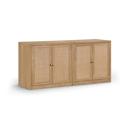 Vero Natural Solid Wood And Oak Veneer 2pc. Sideboard/Buffet