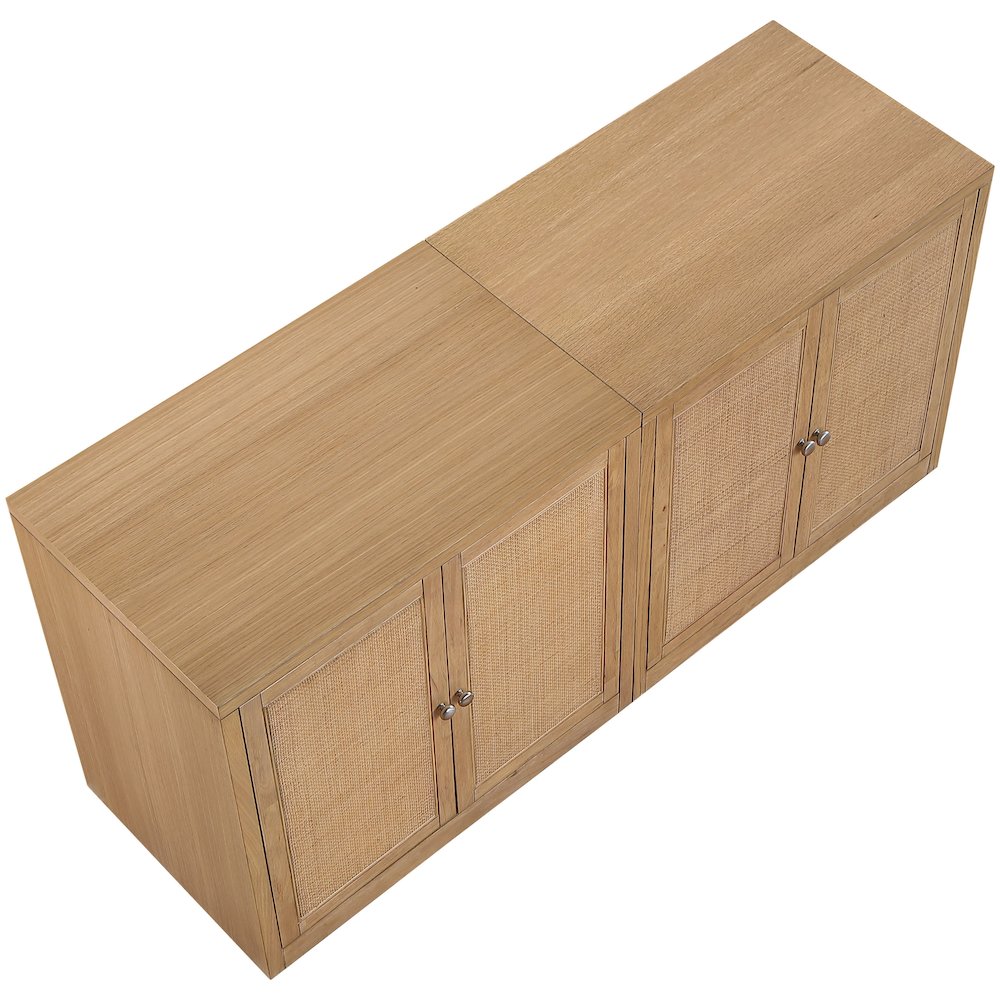 Vero Natural Solid Wood And Oak Veneer 2pc. Sideboard/Buffet