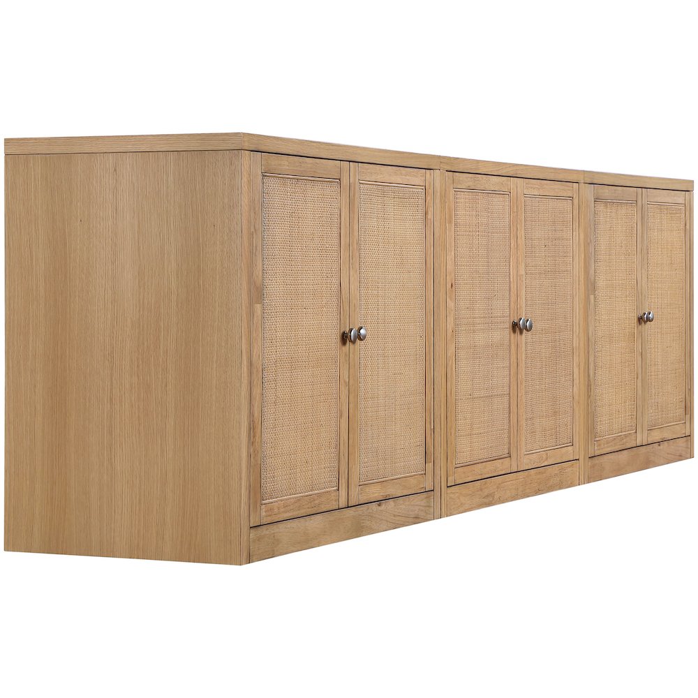 Vero Natural Solid Wood And Oak Veneer 3pc. Sideboard/Buffet