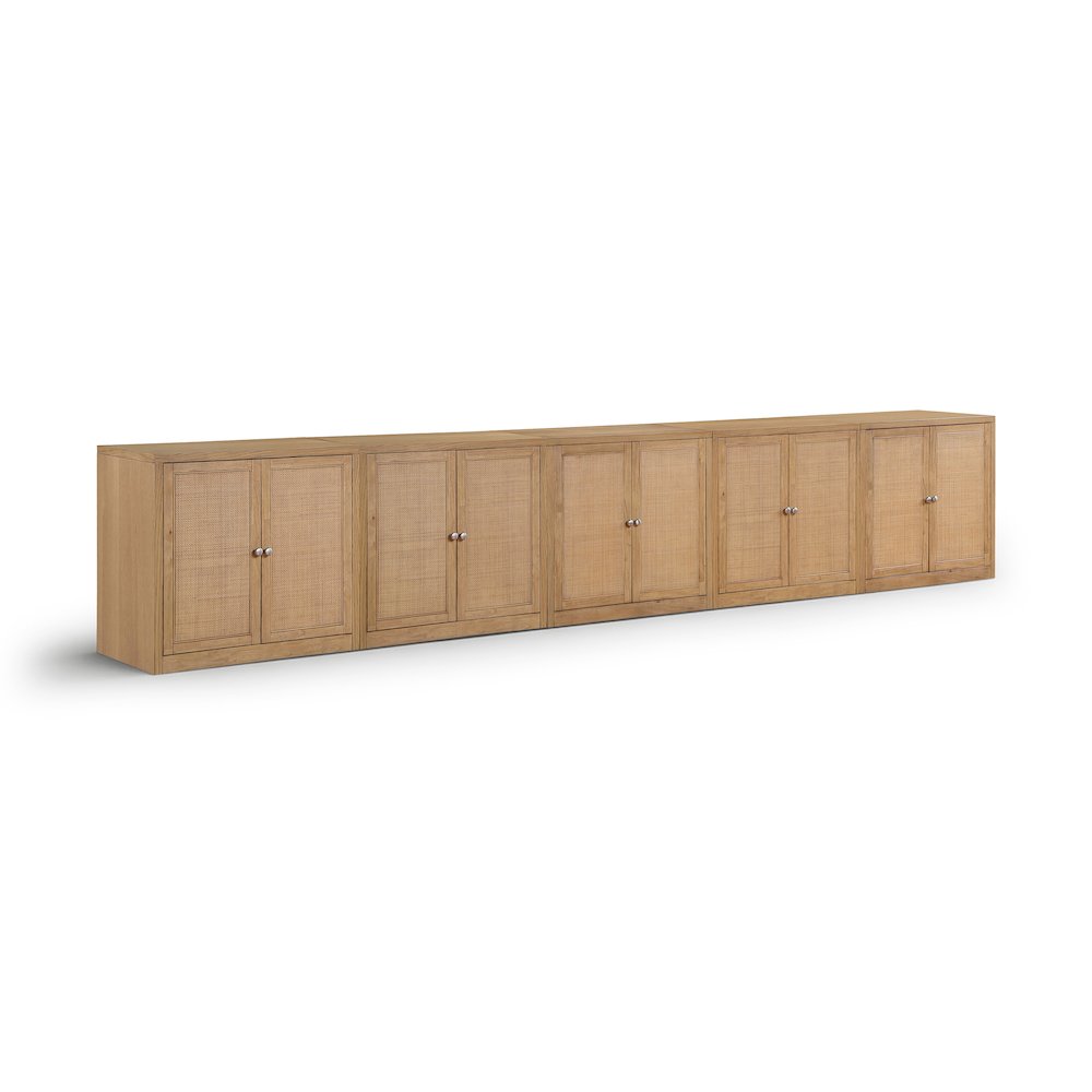 Vero Natural Solid Wood And Oak Veneer 5pc. Sideboard/Buffet