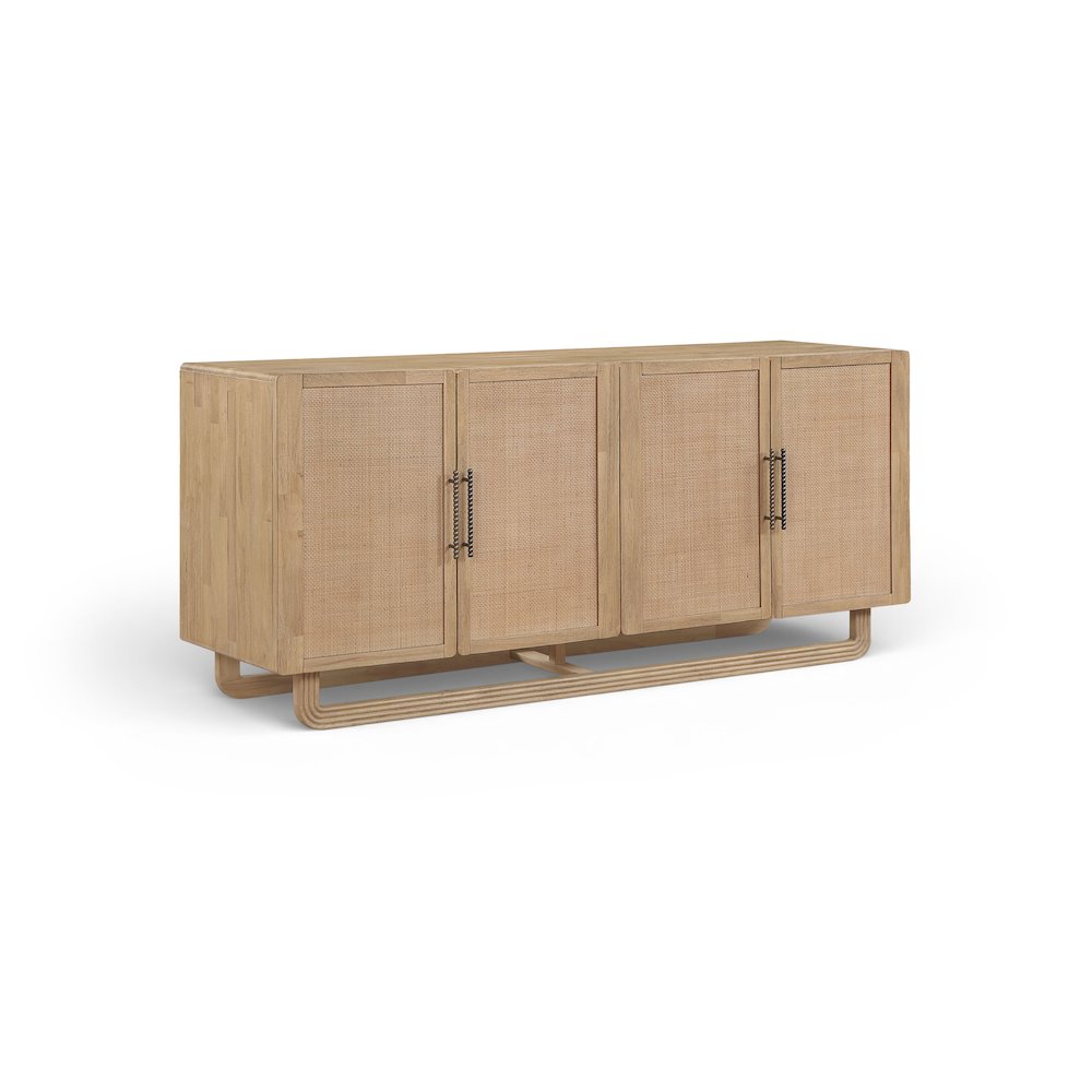 Sova Natural Solid Wood And Oak Veneer Sideboard/Buffet