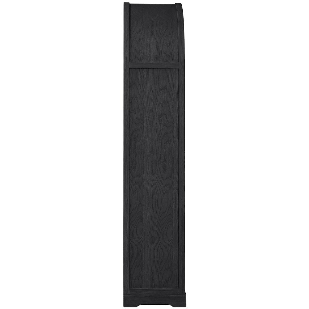 Corva Black Solid Wood Storage Cabinet