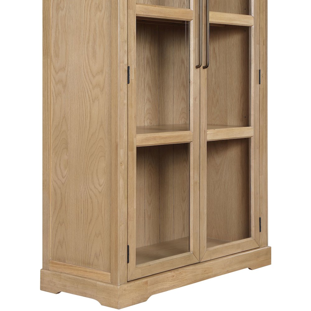 Corva Natural Solid Wood Storage Cabinet
