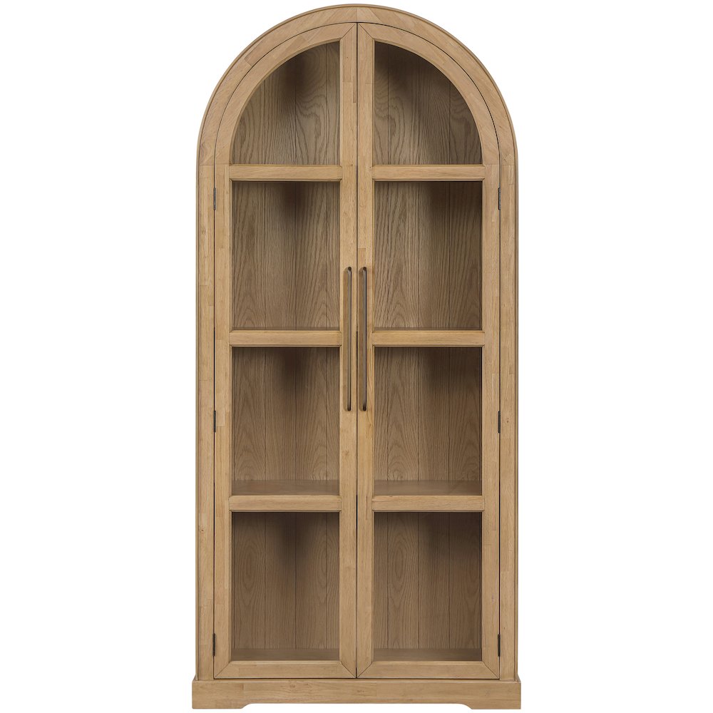 Corva Natural Solid Wood Storage Cabinet