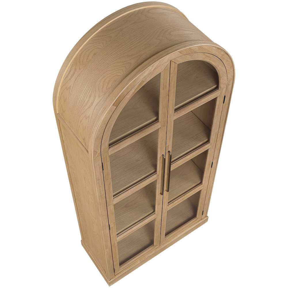 Corva Natural Solid Wood Storage Cabinet