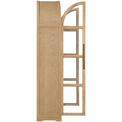 Corva Natural Solid Wood Storage Cabinet