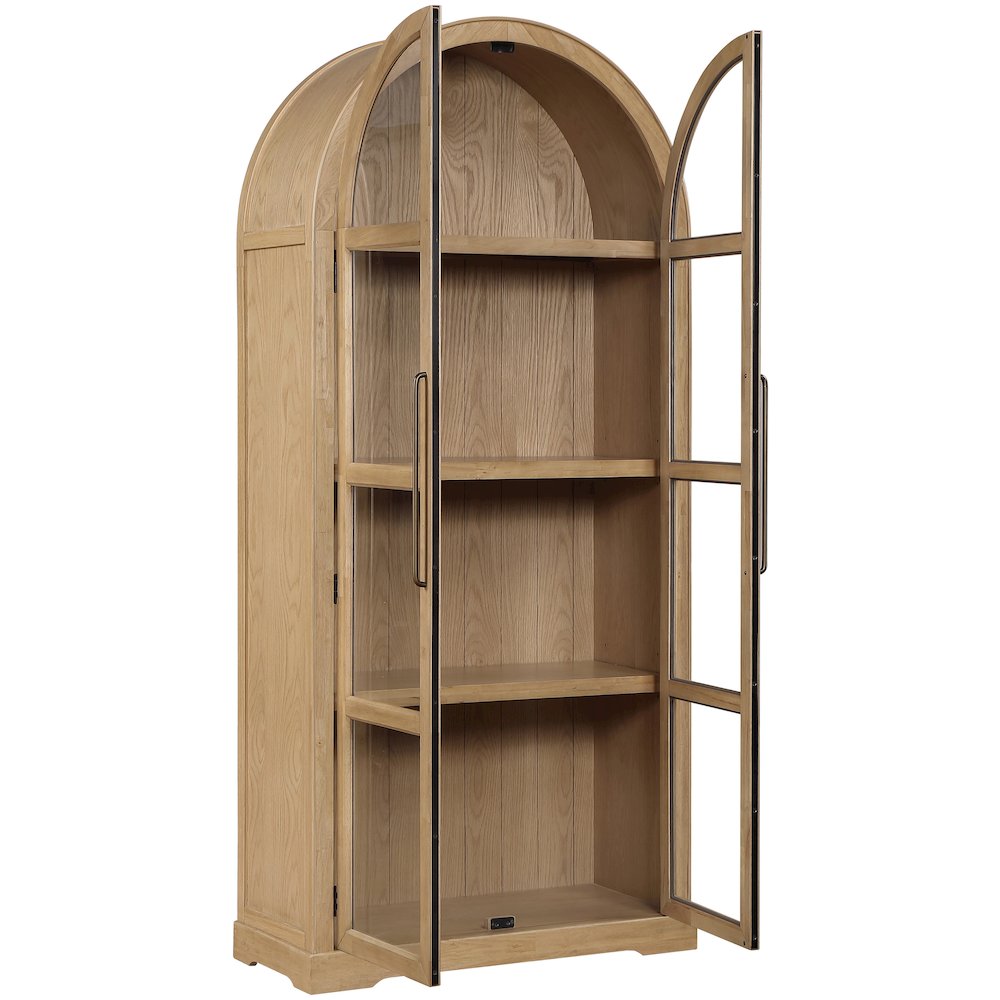 Corva Natural Solid Wood Storage Cabinet