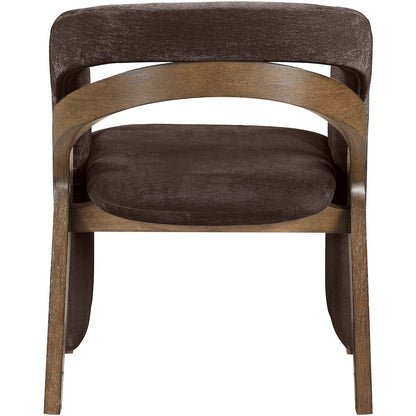 Riven Brown Fabric Upholstered Dining Chair