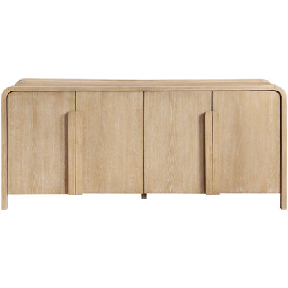 Harmony Natural Oak Veneer Rubberwood Sideboard/Buffet