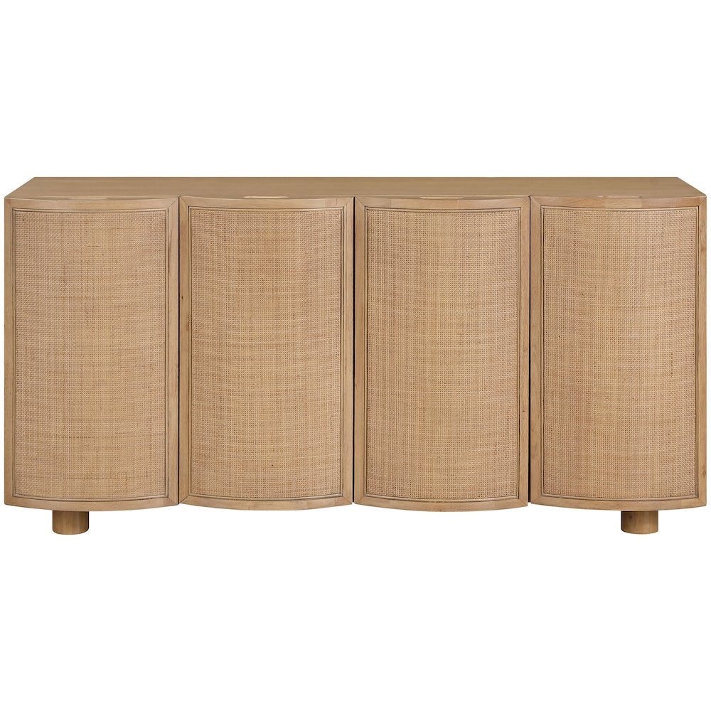 Norin Natural Solid Wood And Oak Veneer Sideboard/Buffet