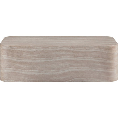 Vellon Travertine Concrete Indoor / Outdoor Coffee Table
