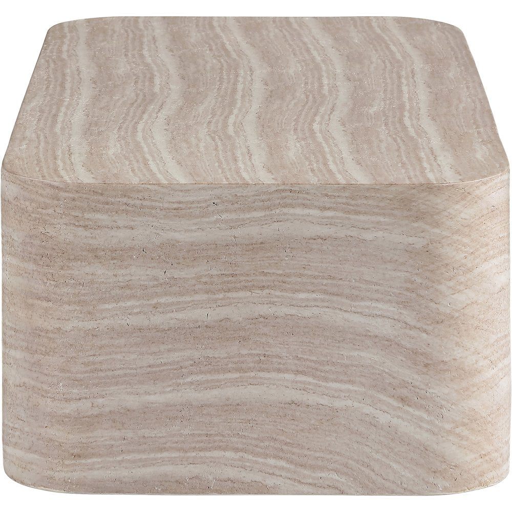 Vellon Travertine Concrete Indoor / Outdoor Coffee Table