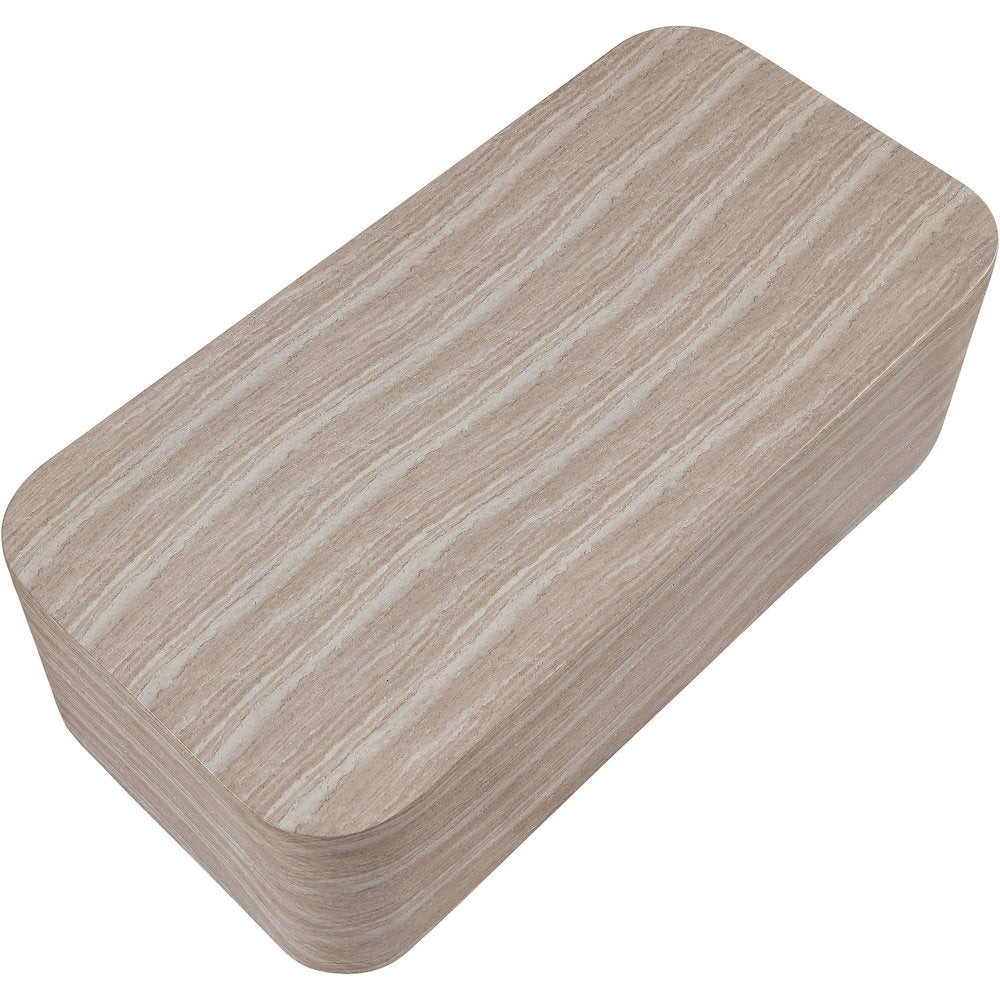 Vellon Travertine Concrete Indoor / Outdoor Coffee Table