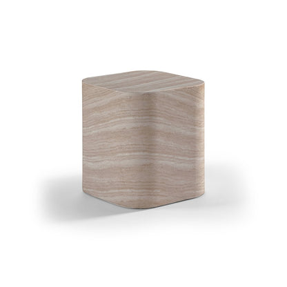 Vellon Travertine Concrete Indoor / Outdoor End / Side Table