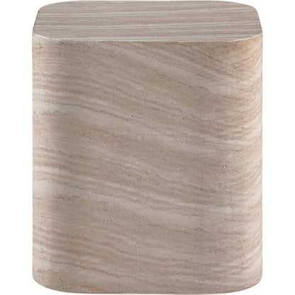 Vellon Travertine Concrete Indoor / Outdoor End / Side Table