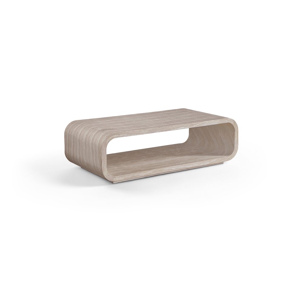 Calix Travertine Concrete Indoor / Outdoor Coffee Table