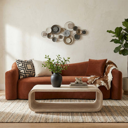 Calix Travertine Concrete Indoor / Outdoor Coffee Table