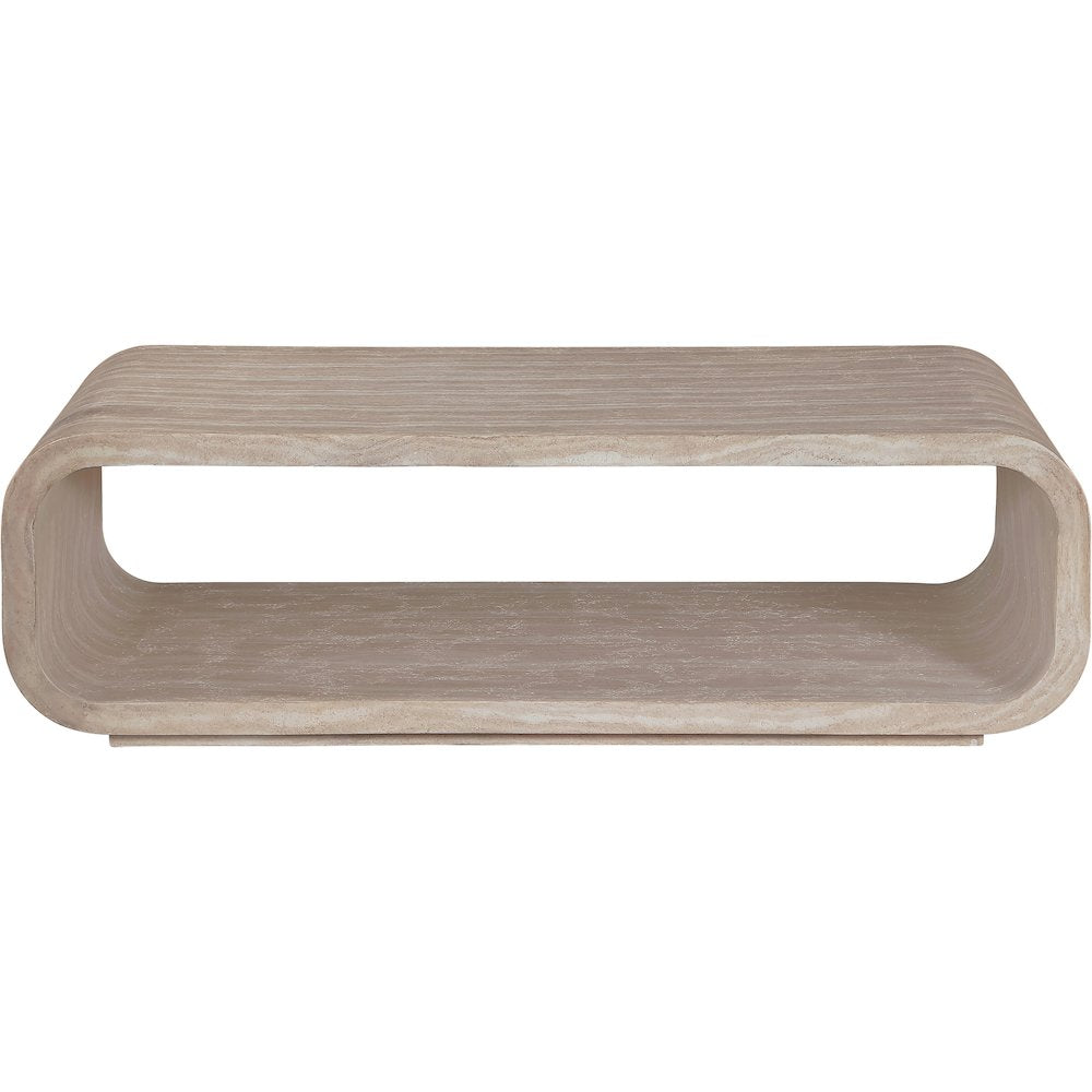 Calix Travertine Concrete Indoor / Outdoor Coffee Table