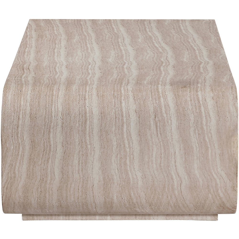 Calix Travertine Concrete Indoor / Outdoor Coffee Table