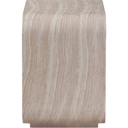 Calix Travertine Concrete Indoor / Outdoor End / Side Table