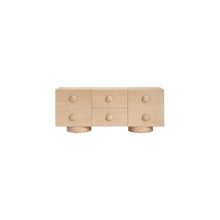 Bubble Natural Rubberwood with Oak Veneer Sideboard/Buffet