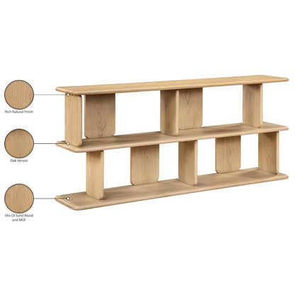 Nexa Natural Solid Wood And Oak Veneer Media Console
