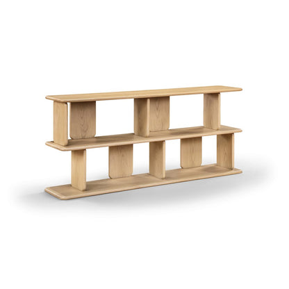 Nexa Natural Solid Wood And Oak Veneer Media Console
