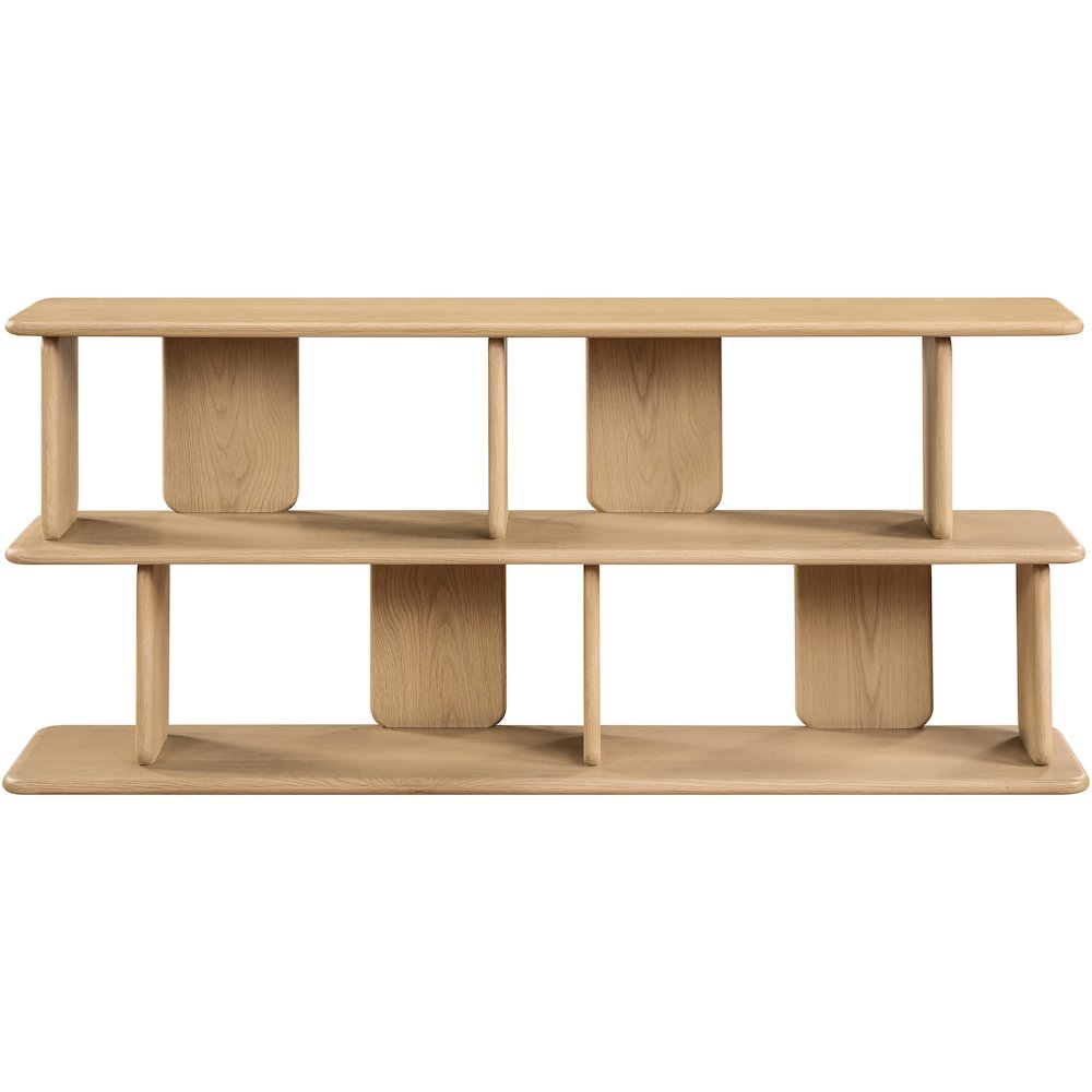 Nexa Natural Solid Wood And Oak Veneer Media Console