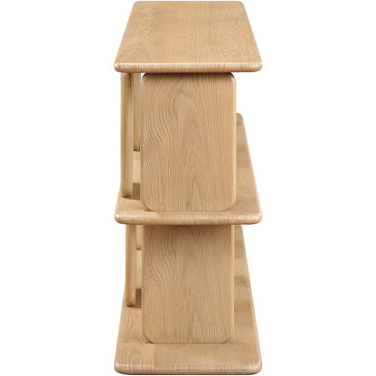 Nexa Natural Solid Wood And Oak Veneer Media Console