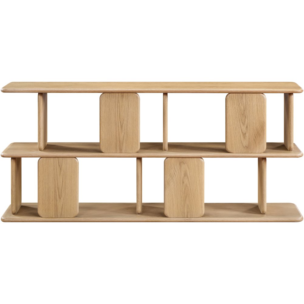 Nexa Natural Solid Wood And Oak Veneer Media Console