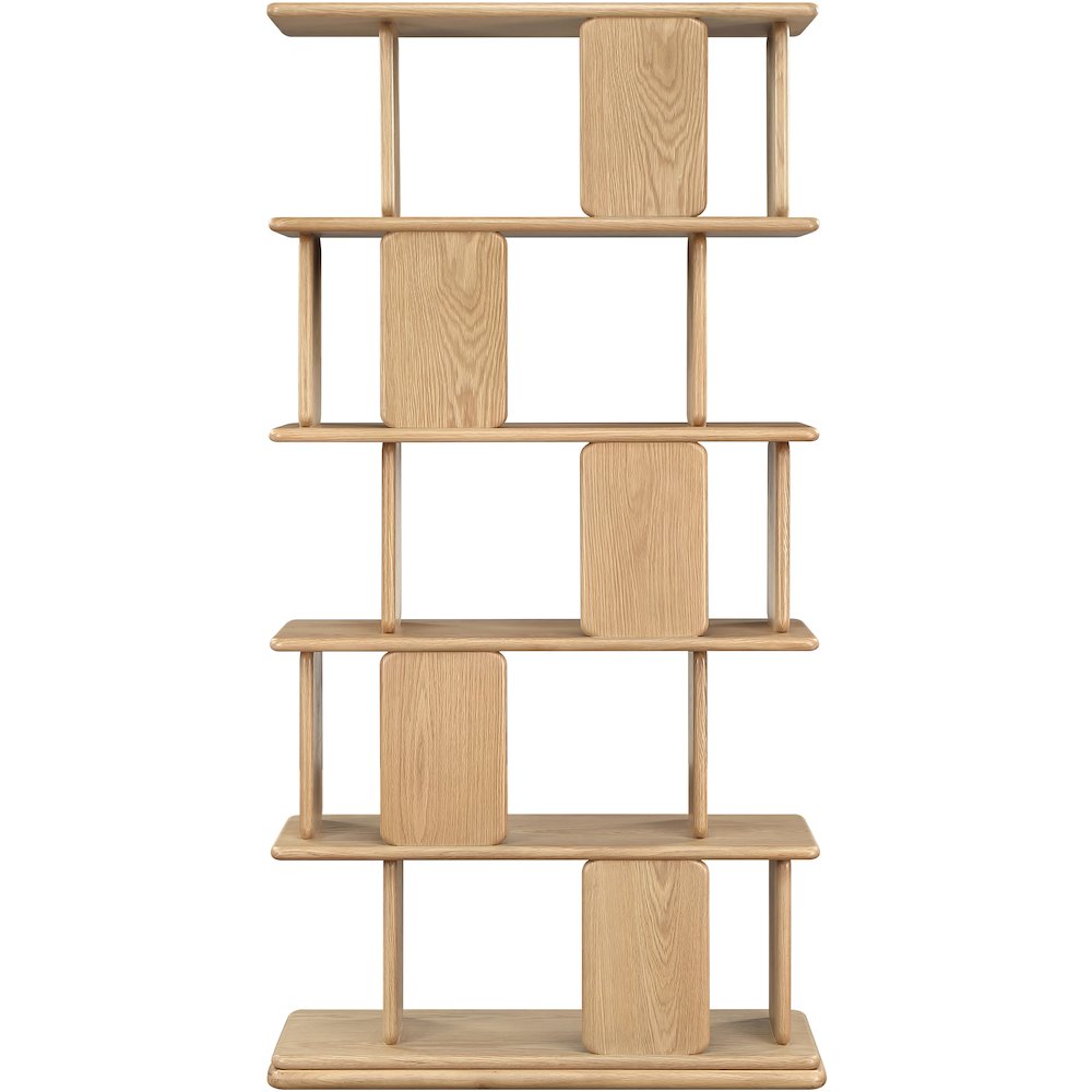 Nexa Natural Solid Wood And Oak Veneer Bookcase
