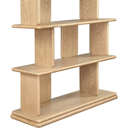 Nexa Natural Solid Wood And Oak Veneer Bookcase