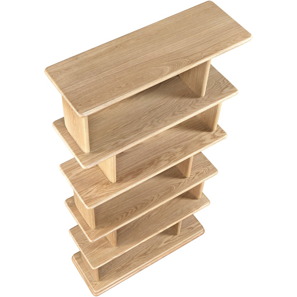 Nexa Natural Solid Wood And Oak Veneer Bookcase