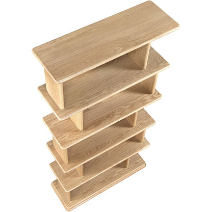 Nexa Natural Solid Wood And Oak Veneer Bookcase