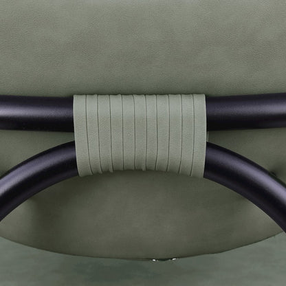 Serava Green Vegan Leather Upholstered Dining Chair, Set of 2