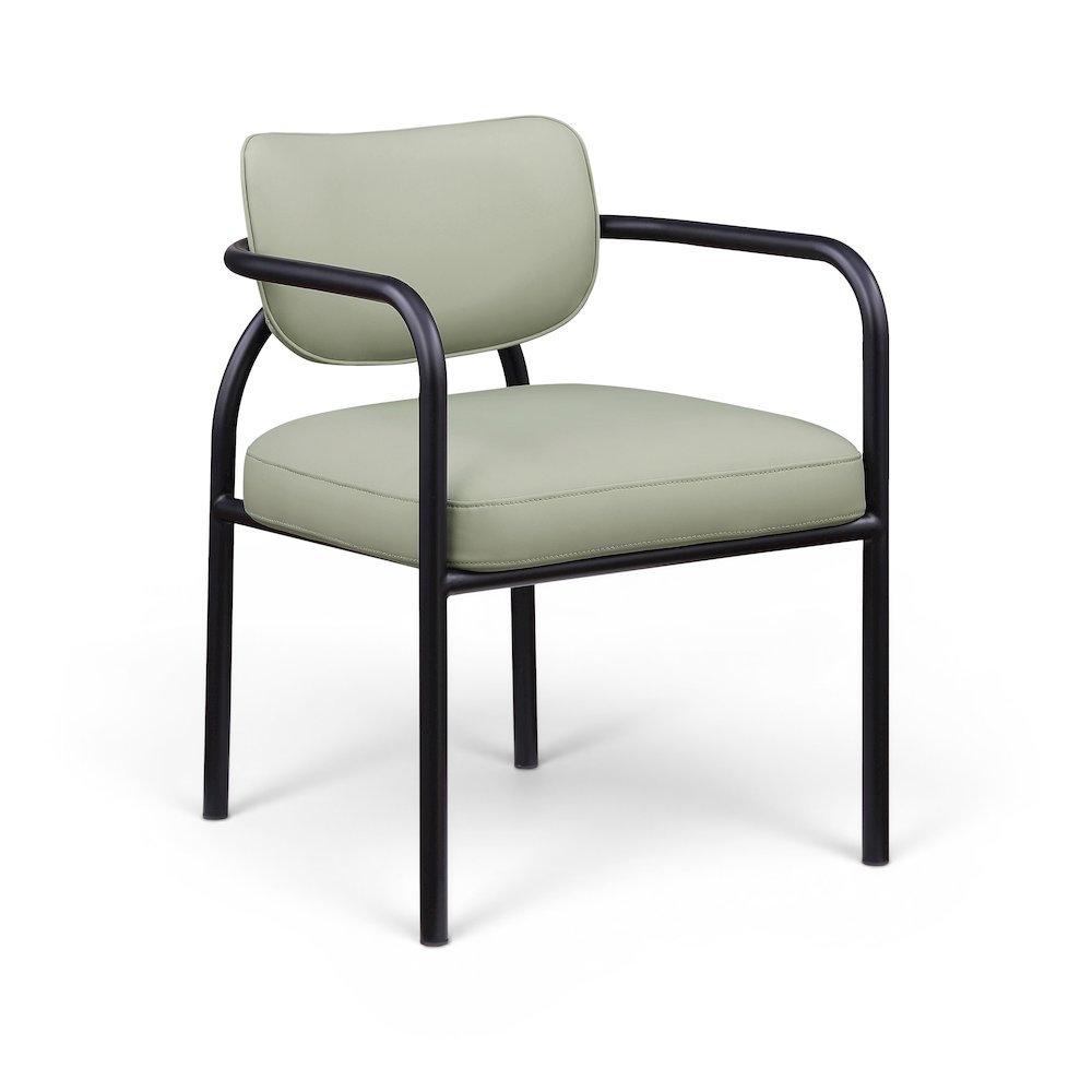 Serava Mint Vegan Leather Upholstered Dining Chair, Set of 2