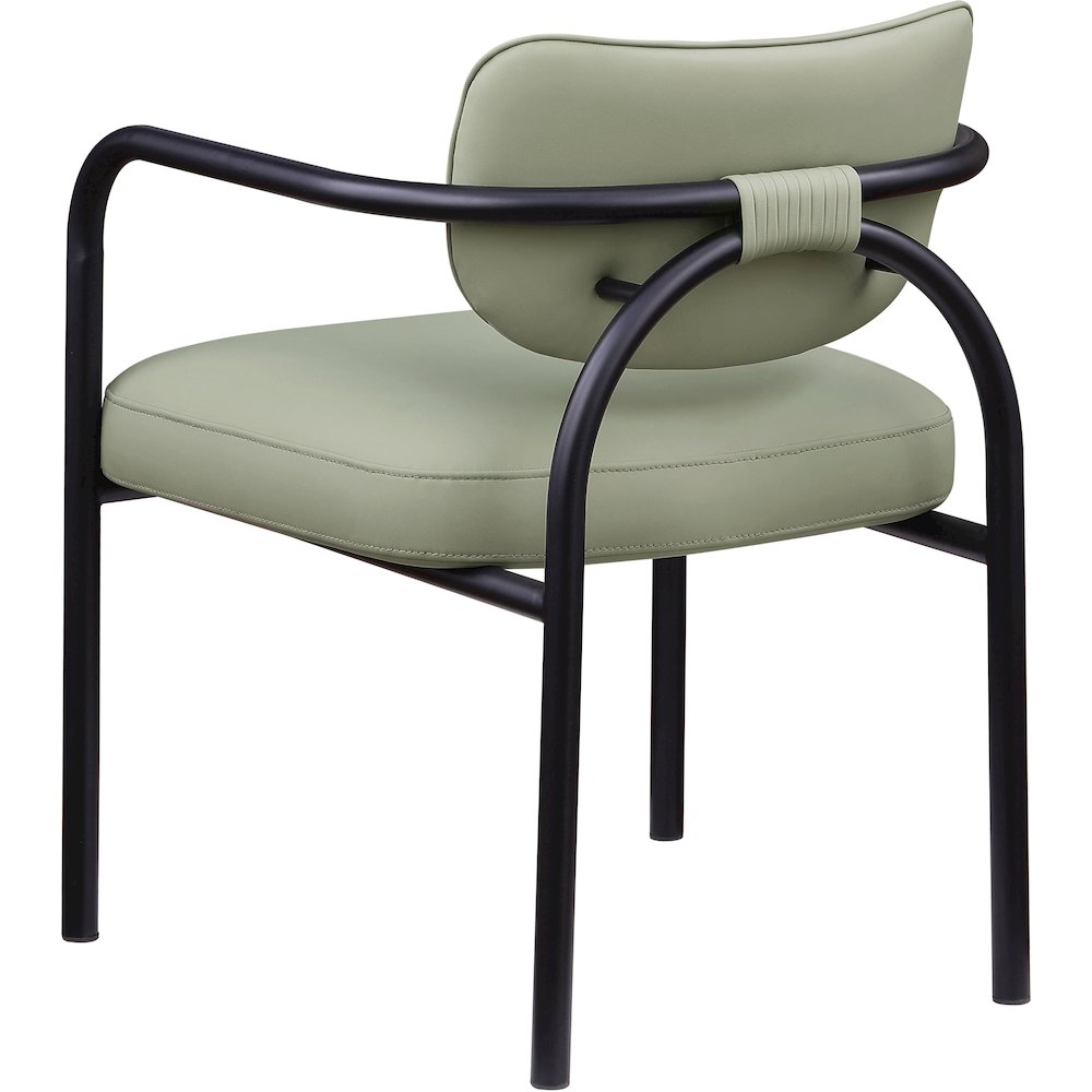 Serava Mint Vegan Leather Upholstered Dining Chair, Set of 2